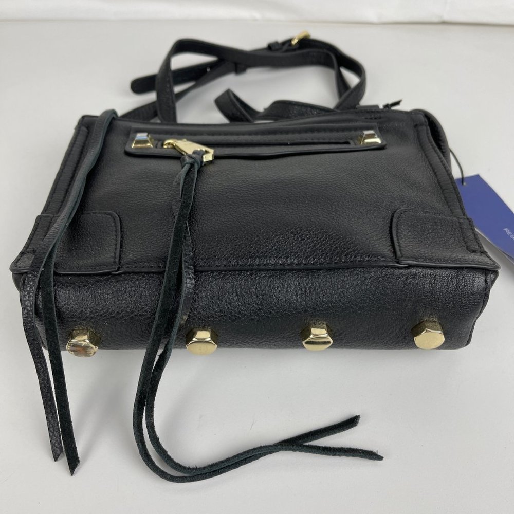 New Rebecca Minkoff Regan Black Leather Crossbody - Picture 3 of 8